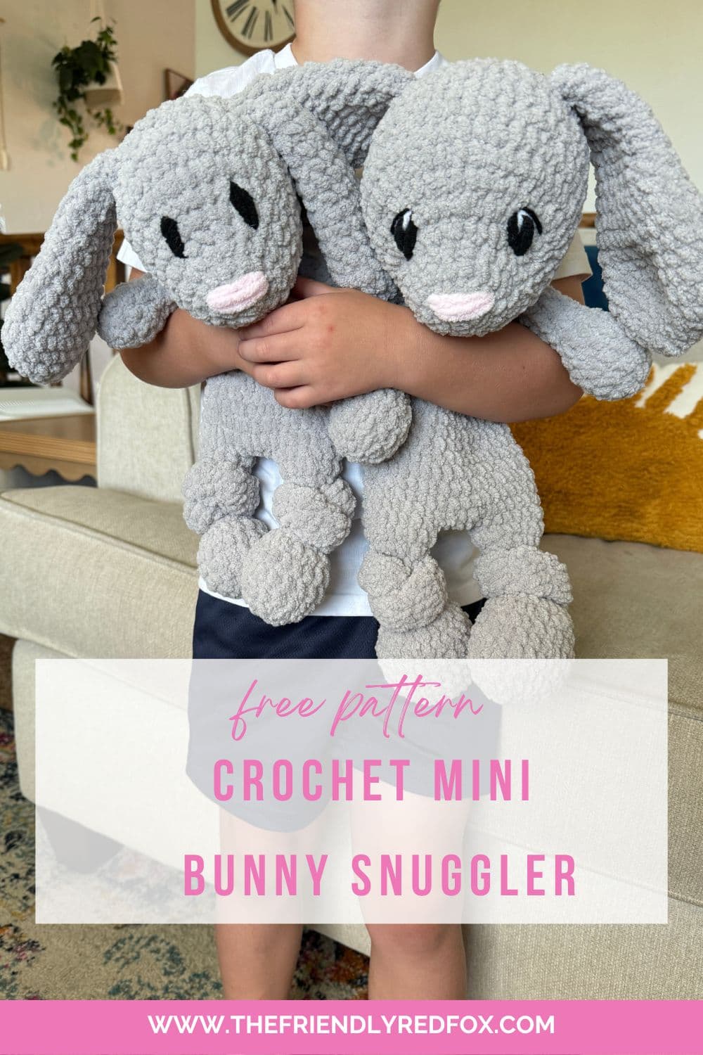 Patron de lapin au crochet gratuit — The Friendly Red Fox